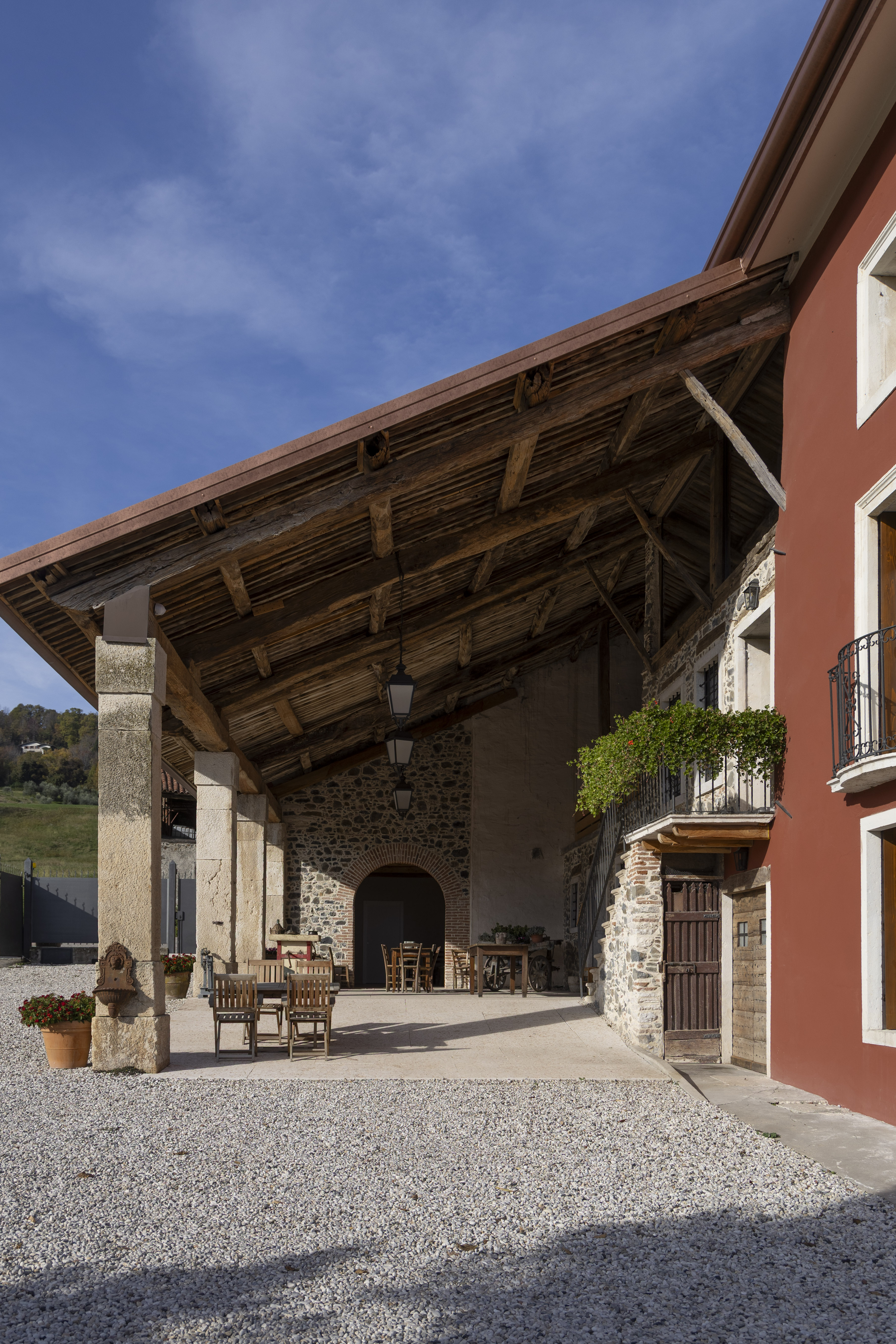 Portico esterno di Alla Casa Rossa